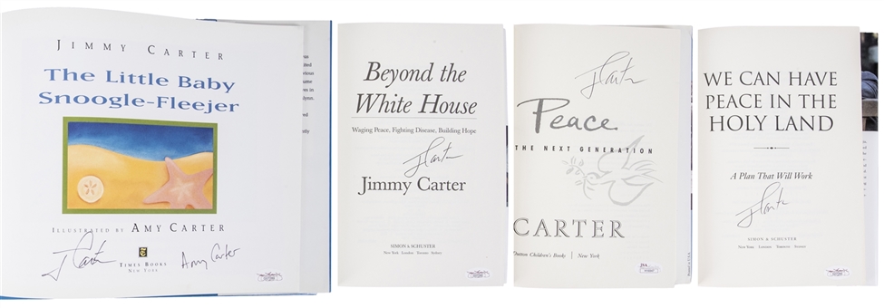 Lot of (4) Jimmy Carter Signed Books (JSA)